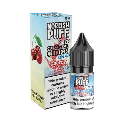 Moreish Puff Summer Cider on Ice Cherry Nic Salt