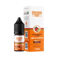 Orange County - Strawberry and Lime - CBD 10ml 300mg